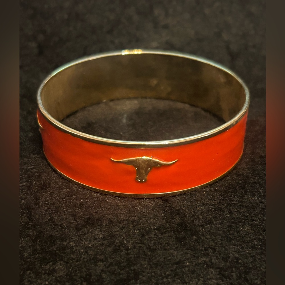 WIMBERLY Enamel & GoldTone Longhorn Bangle